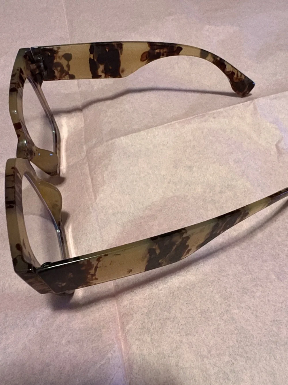 Tortoiseshell Square Frame Reading Glasses - Brown